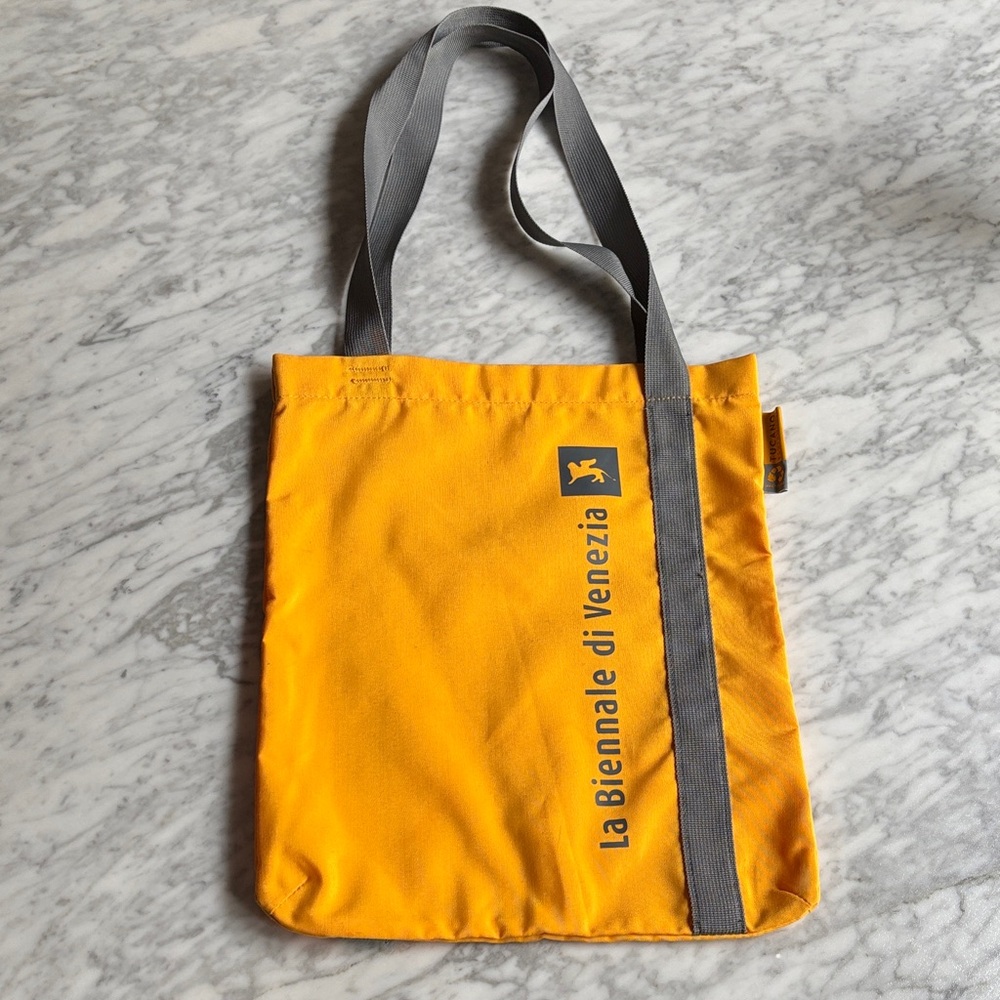 Official Venice Biennial (La Biennale di Venezia) Yellow Tote Bag by Tucano
